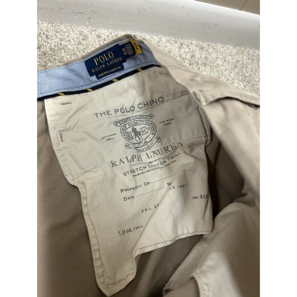 Polo Ralph Lauren Stretch Classic Fit‎ Shorts Men's 58B 7" Inseam Tan - Picture 4 of 7